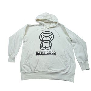 Vintage BAPE A Bathing Ape Baby Milo Hoodie Large 2001 Y2K Streetwear